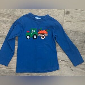 Monday's Child tractor and pumpkin longsleeve